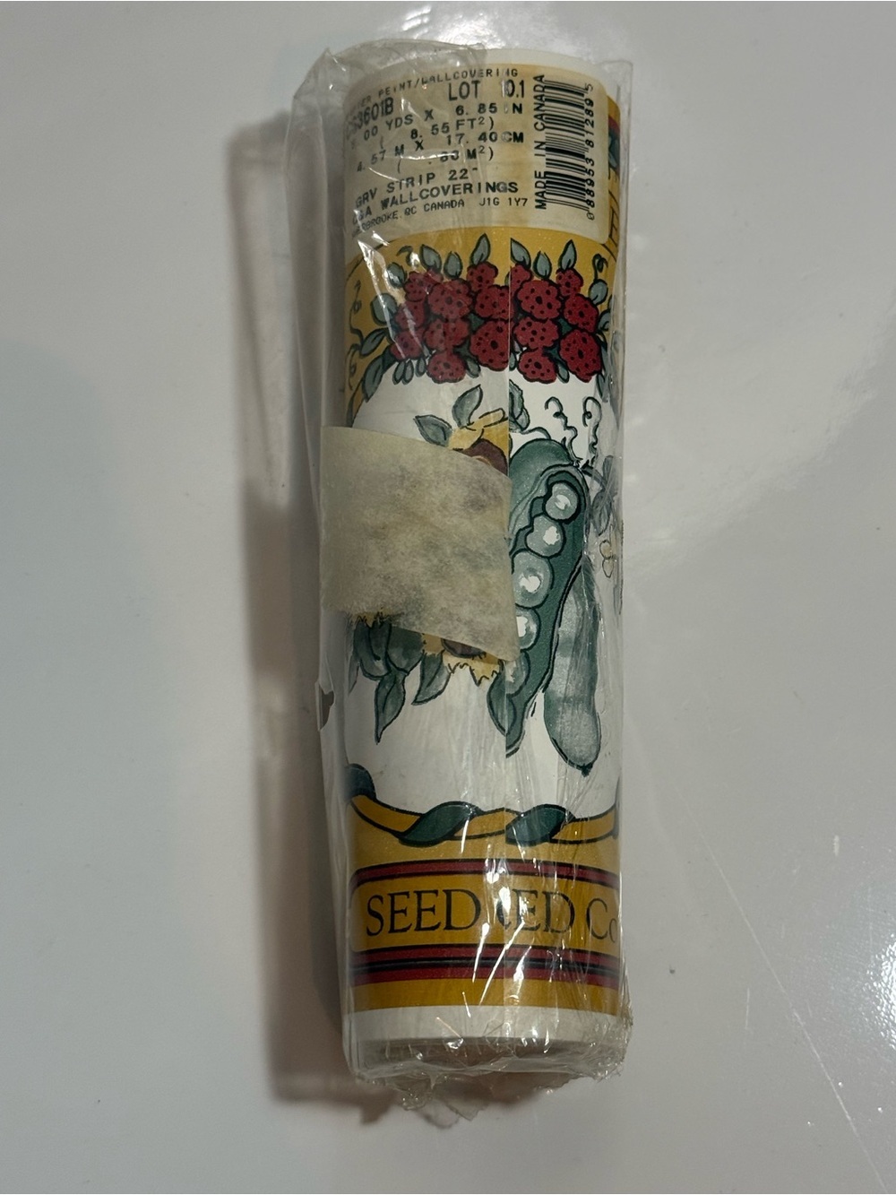 Wall Border Prepasted Strippable Washable WB4082 Borden Inc. Veggies SeedPattern